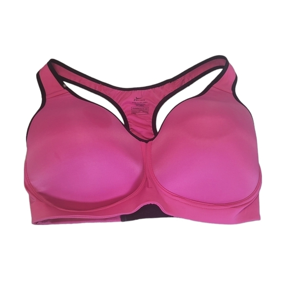 Nike Pro Rival Bra Dri Fit Sport Bra US 34E Pink - Picture 2 of 6